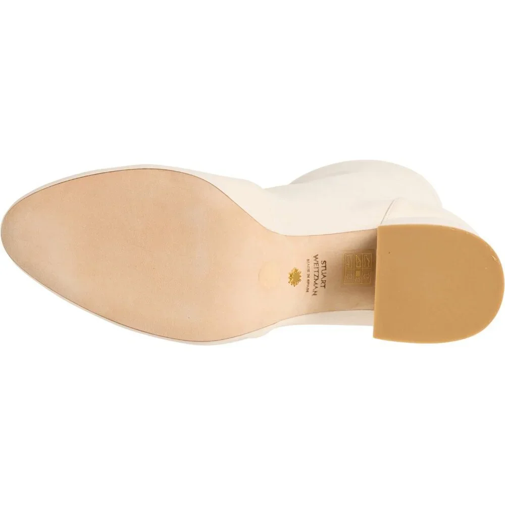 Stuart Weitzman Made in Spain Flareblock 85 Stretch Boots - Leather (For Women) - Picture 6 of 6